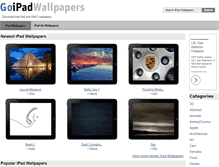 Tablet Screenshot of goipadwallpapers.com